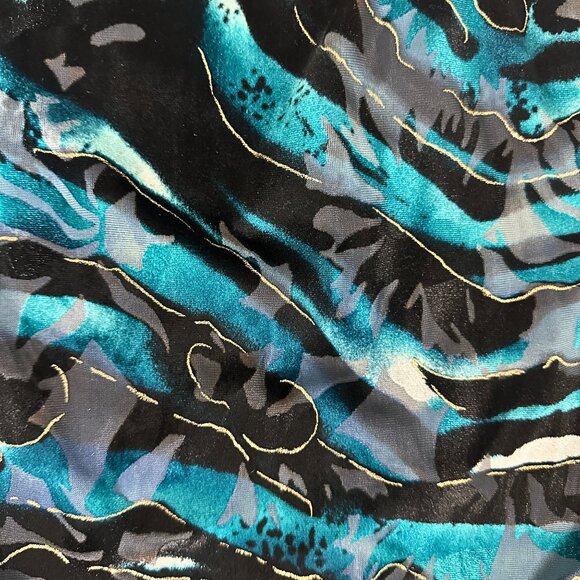 CUSTO Barcelona Black and Blue Ruffled Mini Dress Size: XS - Picture 6 of 13